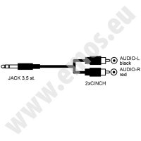 audio-video prepojovací kábel EMOS