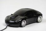 PC myš auto Porsche čierne