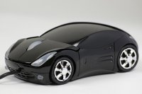 PC myš Čierne autíčko