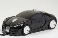 PC myš auto Čierne Bugatti