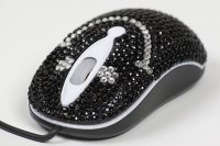 PC Myš Crystal čierny smajlík