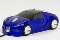 PC myš auto Modré Bugatti