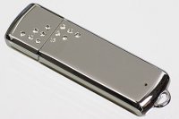 USB kľúč Swarovski 12 bielych kryštálikov, 4 GB zn. PROPAG