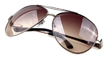 Slnečné okuliare Pilotky hnedé - Kliknutím na obrázok zatvorte -