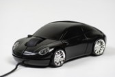 PC myš auto Porsche čierne - Kliknutím na obrázok zatvorte -